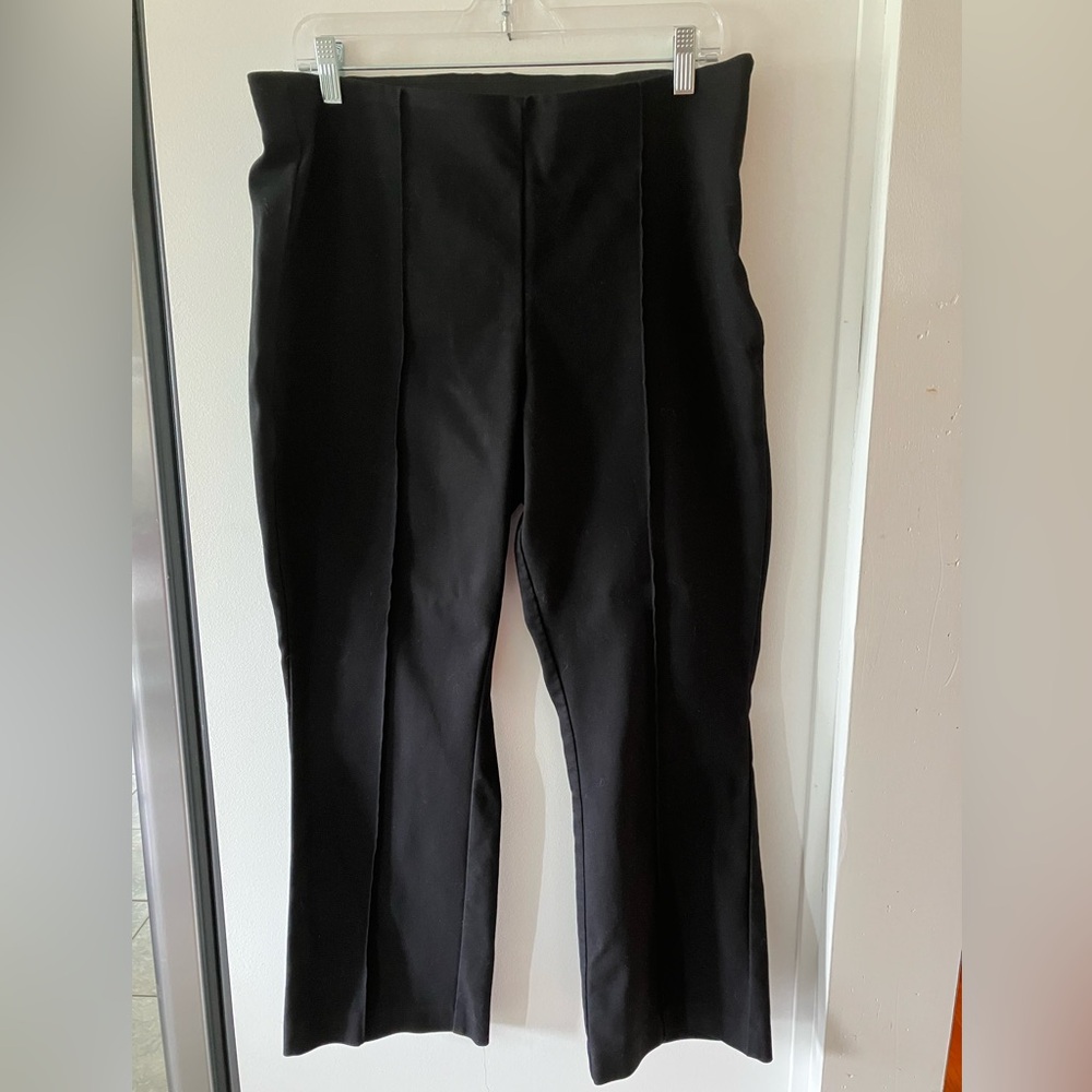 High Wasted Women’s Black Cropped Pants; EUC